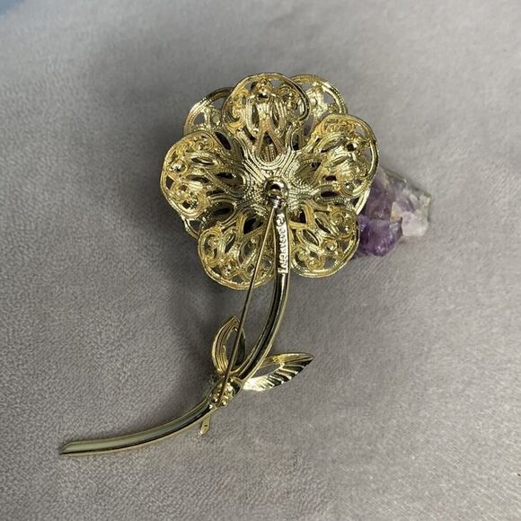 Gorgeous Sara Coventry Vintage Flower Brooch - Picture 3 of 4